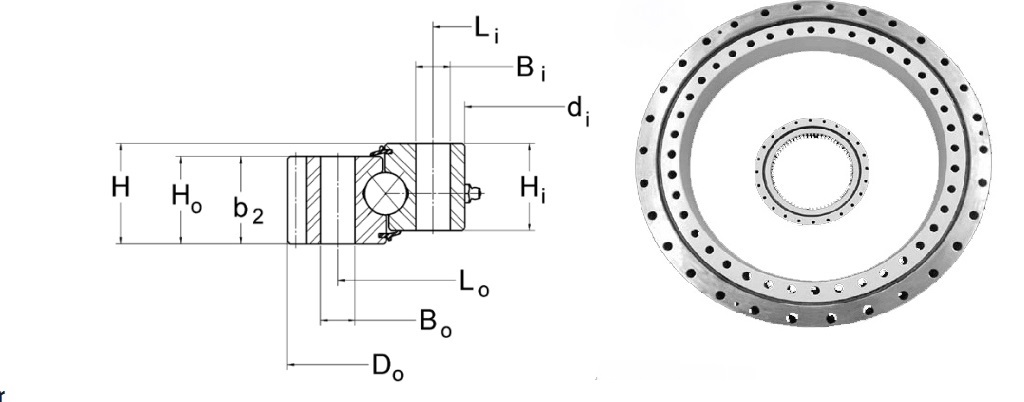RU系列交叉滾子軸承CAD制圖策略，在這里您可以學到想要的知識